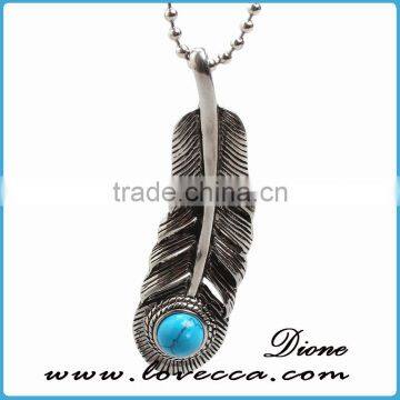 Dainty Simple Gold 925 Sterling Silver Feather Pendant Neckalce photo-2