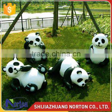 Customize cute firberglass pandas sculpture for decoration NTRS-087LI