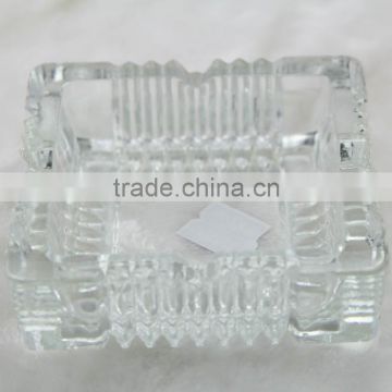 glass ashtray, clear square glass ashtray for smoking