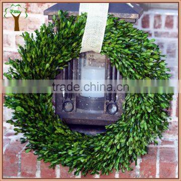 big preserved boxwood wreath for wall decoration