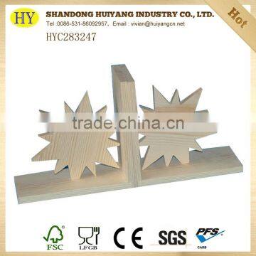 FSC Unfinished Wooden Custom Design Bookend photo-5