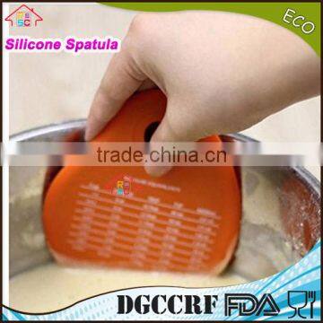 NBRSC Silicone Pastry Cutter Cream Measuring Unit Silicone Bowl Scraper Pot Pan Cleaning Baking Kitchen Tool photo-3