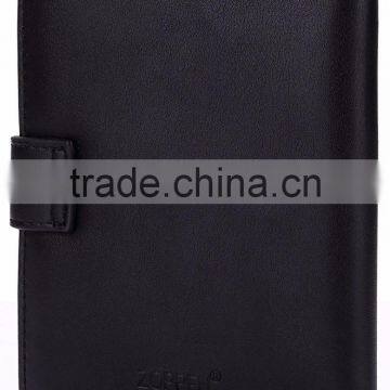 Black Hot Selling Genuine Leather Rfid Travel Passport Holder photo-5