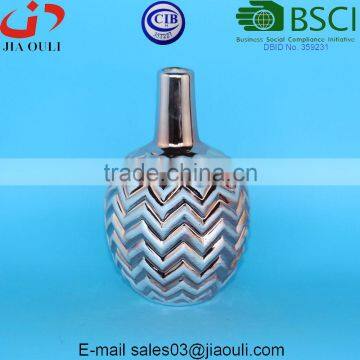 For Mail Order Gold/copper/silver Electroplated Ceramic Vase Set Home Decorative Gifts photo-6