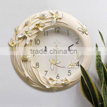 M0025 Momoda Living room Creative modern hanging fancy elegant 3D flower wall clock quiet quartz decoration large wall clock