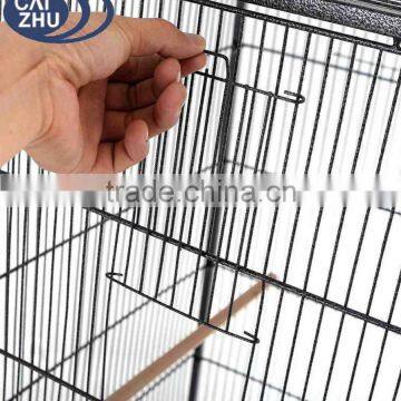 146cm Large Parrot Bird Cage Play Top W/Perch Stand Two Doors Aviary House photo-6