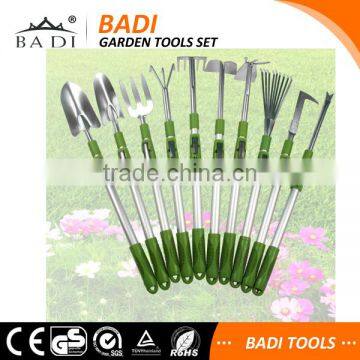 new design telescopic long handle hand forged garden tools set