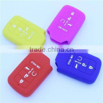 silicone rubber car key cover for honda 5 buttons in stock