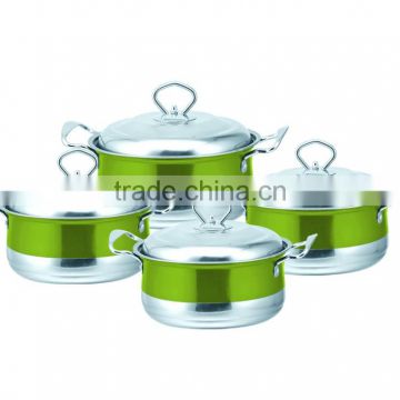 JSD Stainless Steel Cookware Set/Colorful Stock Pot