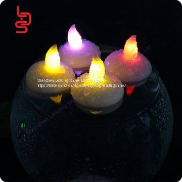LED decoration wish making temple light river pool tank floating water activate small tea light flameless candle