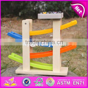 2017 New Design 4 Levels Funny Toys Wooden Kids Car Ramp Toys for Toy Cars W04E048 photo-6