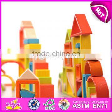 2017 New Design Best Educational Blocks Wooden Kids Construction Toys for Sale Online W13A135 photo-2
