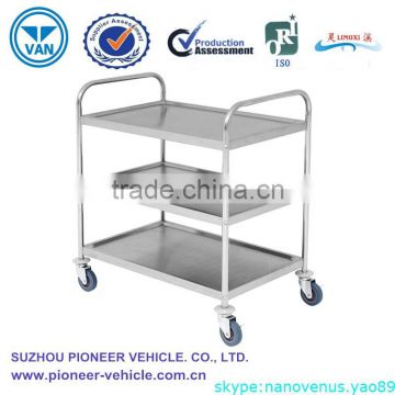 2015 Most Popular 3 tier Restaurant Stainless Steel cart(ISO Approved)