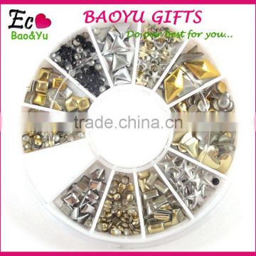 DIY Nail Art Decoration 3D nail metal shell for nails 3D nail art decoration