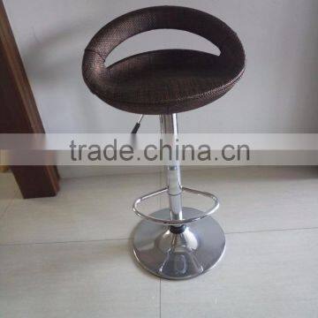 Hand-made wicker Plastic metal Bar Stool high chair
