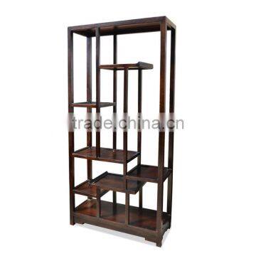 Book Rack Oriental Dark Colour Mahogany Wood Furniture photo-2