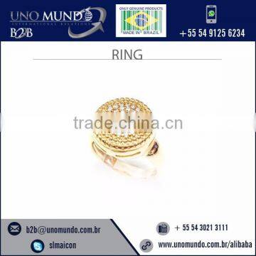 Traditional Style Gold Plated Wedding Ring Available at Attractive Price