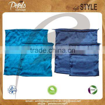 Polysilk pull string drawstring bag for gift & packaging
