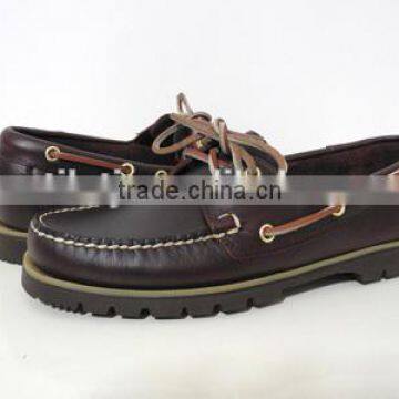 Handsewn Blucher Moccasin Construction Deck Shoes