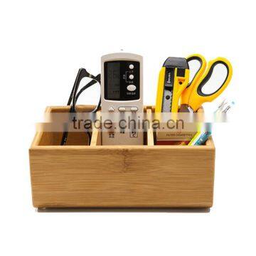 Aonong Bamboo Remote Control Holder Wholesale/Bamboo Drawer Organizer