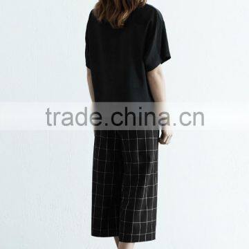 On .com 2015 Spring Style for Women Trousers Check Culottes HSC8115 photo-5