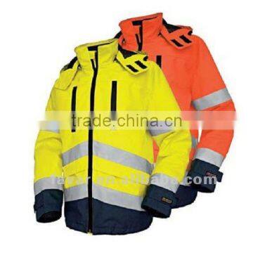 Classic Hi-vis Two-tone Workwear Waterproof Bomber Jacket