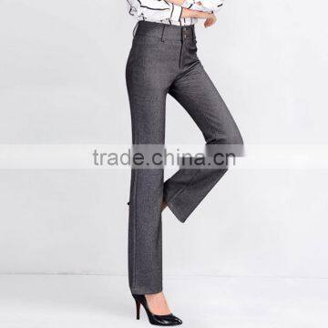 2017 Female and Straight Legged Trousers High Waisted Trousers Pendant Thin OL Dress Pants Size Middle-aged Leisure Pants Custom photo-3