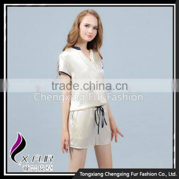 CXLTK01 Wholesale Fashion Ladies Clothes Jumpsuits Soft Silk Pajamas Sleepwear photo-4
