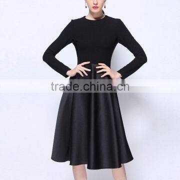 Maxnegio 2017 Fashion Elegant Office Lady Dress Long Sleeve Loose Dress photo-2