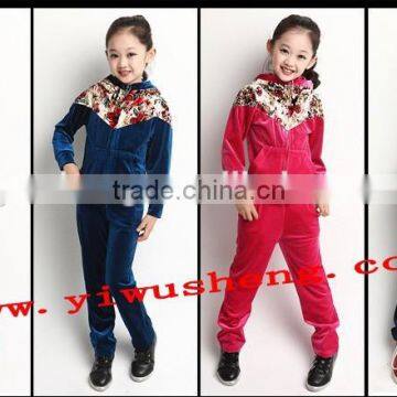 2014 hot sale autumn new design girls outfit girls clothes set wholesale