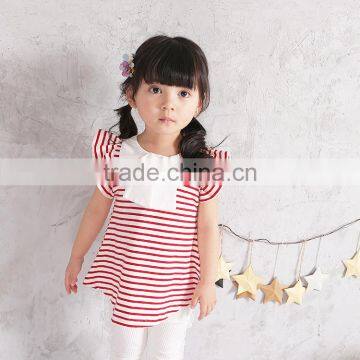 S17350A Summer High Quality Baby Girls 100% Cotton Blouse