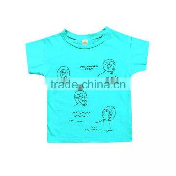 S17502A Baby Boy Clothes Short Sleeve Baby Tops Kids Clothes T-shirts photo-6
