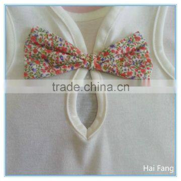 Children Girls OEM Cute Vest, Girls Fashion Summer Hot Vests Tops, Knitted Fabric Underwear Set photo-4