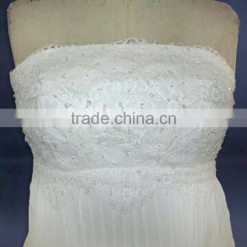 China OEM Supply A Line Strapless Wedding Dress photo-5