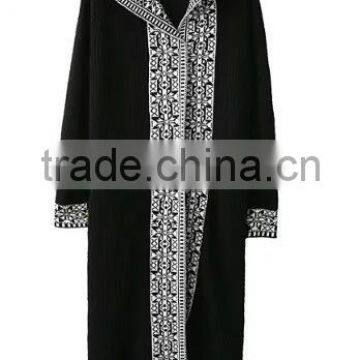 Runwaylover EY1054C New Fashion 2017 Ladies Long Style Embroidery Cardigan Coats photo-5