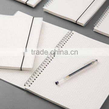 A5/B5 Matte Transparent PP Cover Notebook Customizable Wire-o Notebook With Band Offce Simple Notebook photo-3