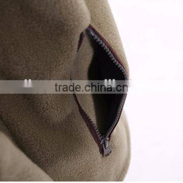 Unisex Cheap Plain Windproof Fleece Jacket