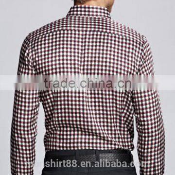 Long Sleeve Shirt for Men 100% Cotton Dress Shirt for Men 2017 photo-3