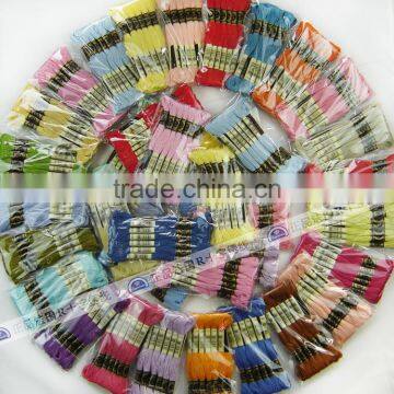 wholesale hot threads 12 pieces embroidery floss 100% Egyptian Cotton Cross Stitch Thread
