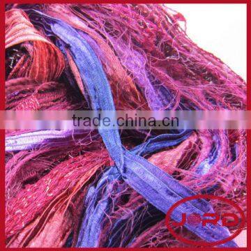 Recycled Sari Silk Ribbon For Knitting & Craft Work