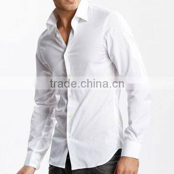 Custom Solid Color Slim Fit Dress Man Shirt 100% Cotton 40*40 133*72 photo-3