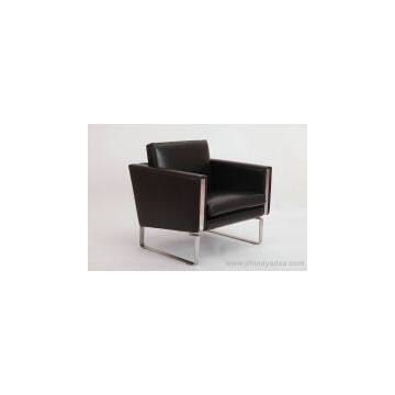 Italian Leather Hans Wegner CH101 Chair