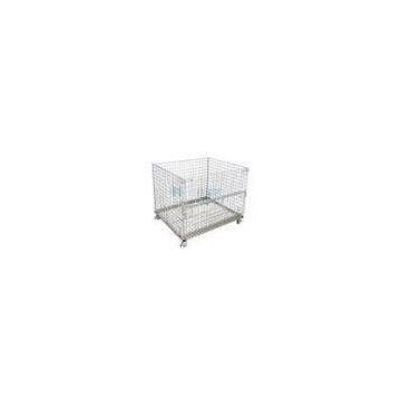OEM Galvanized Storage Cold Roll Steel Container Store Shelves With Wheels