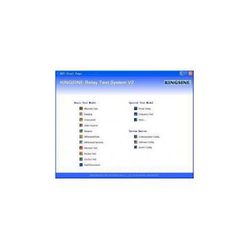 Parameter Conversion KRT Relay Testing Software Module Database