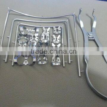 Dental Rubber Dam Clamps, Frame & IV Rubber Dam Forceps Dental Composite filling instruments