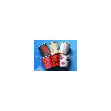 Coloured Single Wall Paper Cups Disposable Ice Cream Containers 6.25oz / 6.5oz / 7.5oz