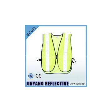 Vertical Grid Reflective Vest For Working