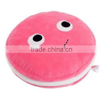 Stuffed pink color dessert pillow macaron pillow