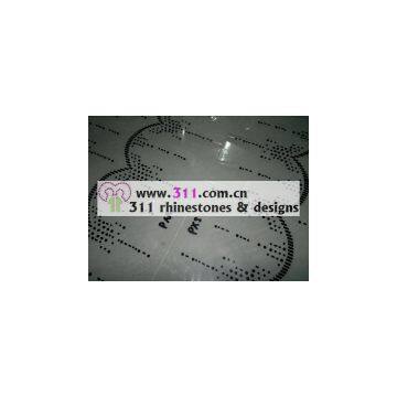 311-border-hot-fix Heat Transfer Rhinestone Motif Design 1