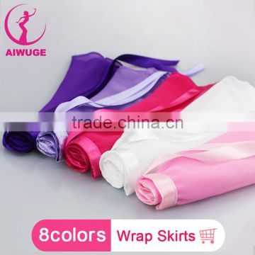 Training Chiffon Wrap Skirt Short Ballet Skirt